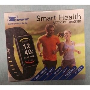 NEW Zewa Smart Health Activity Tracker Bluetooth-Heart SpO2 Steps Calories Sleep